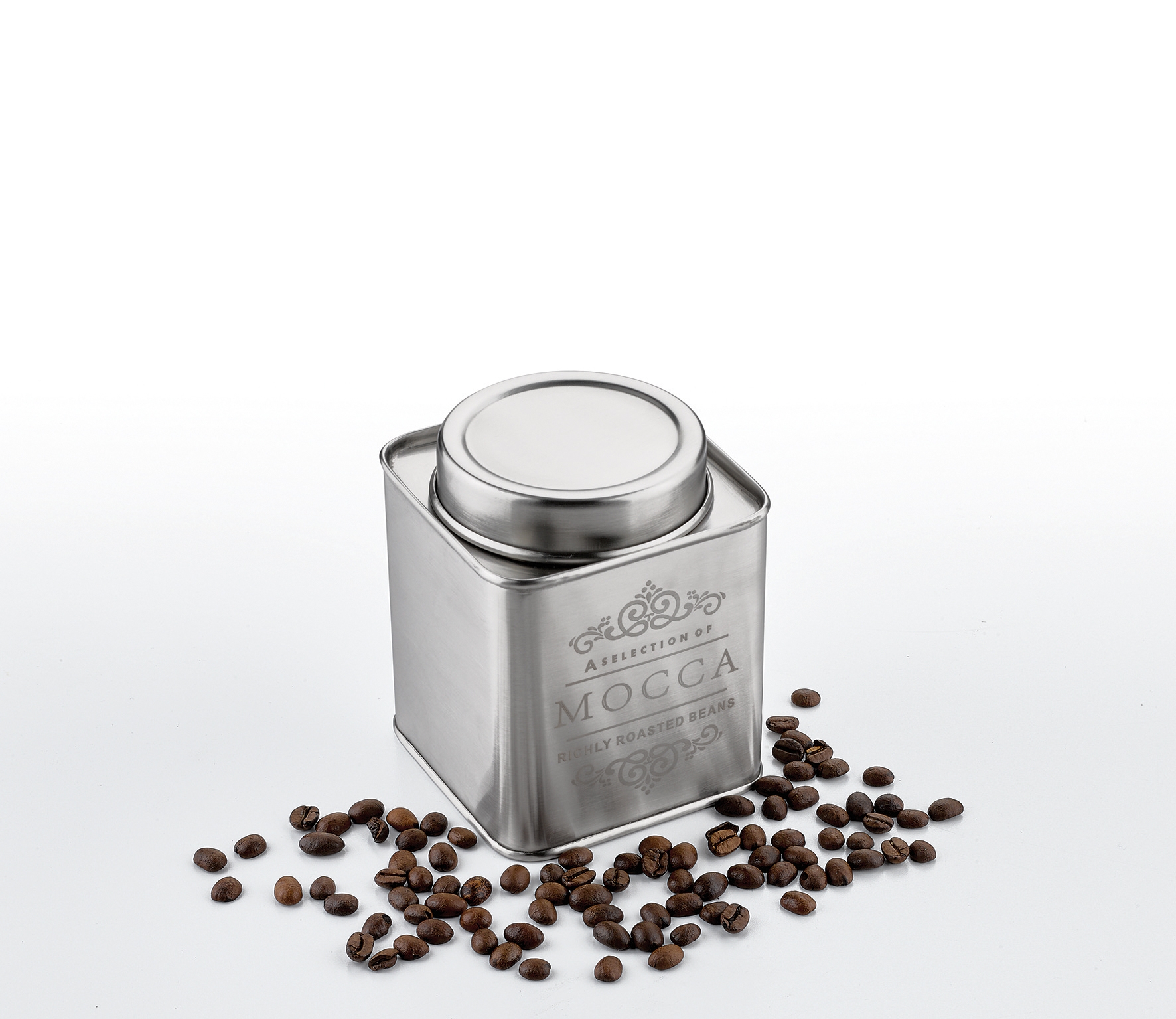 Vorratsdose MOCCA / COFFEE 0,323kg hochwertiger Edelstahl  + luftdicht verschließbar  