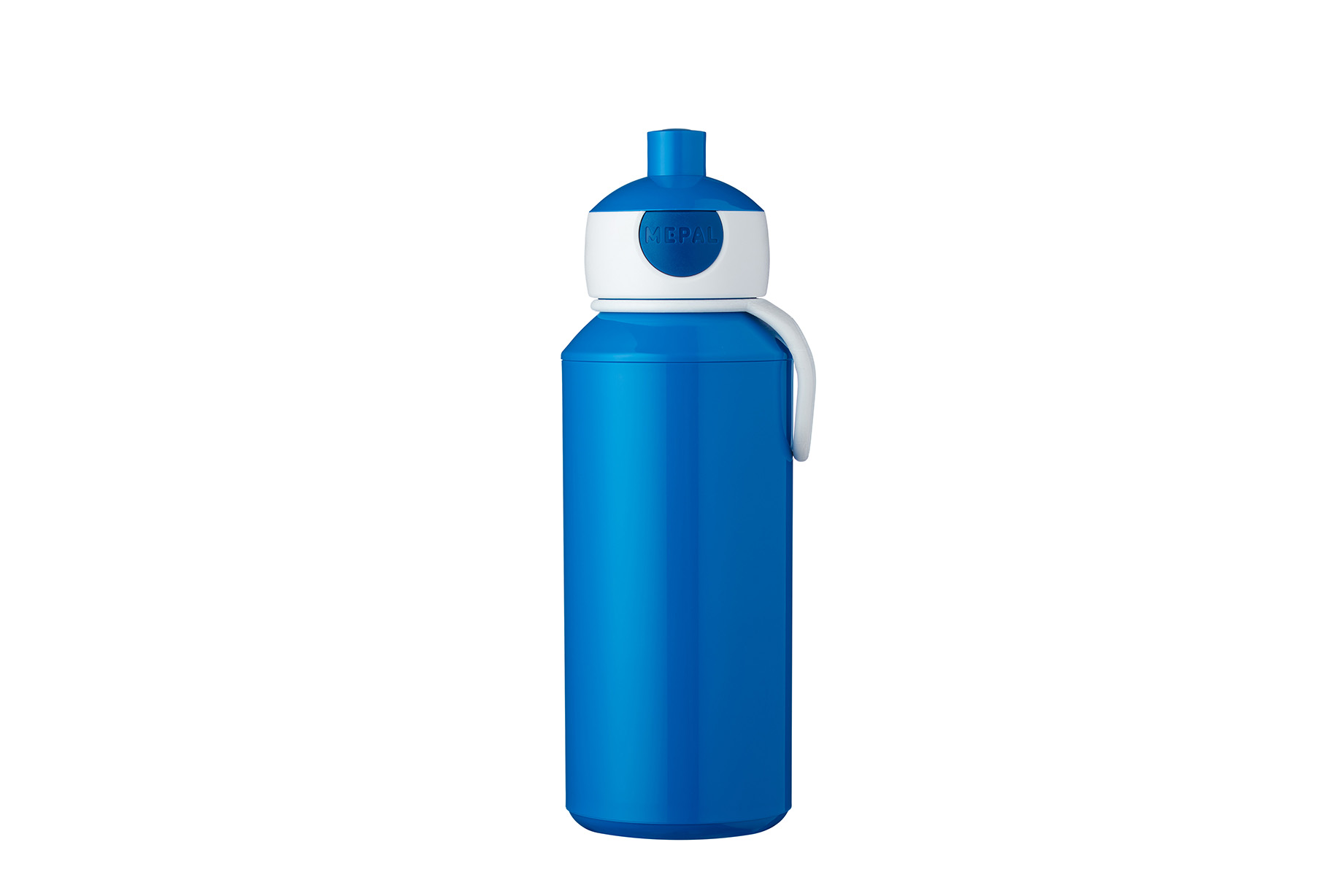 Trinkflasche pop-up campus 400 ml - blue Einfache Handhabung für Kinder,Auslaufsicher Praktisch unzerbrechlich