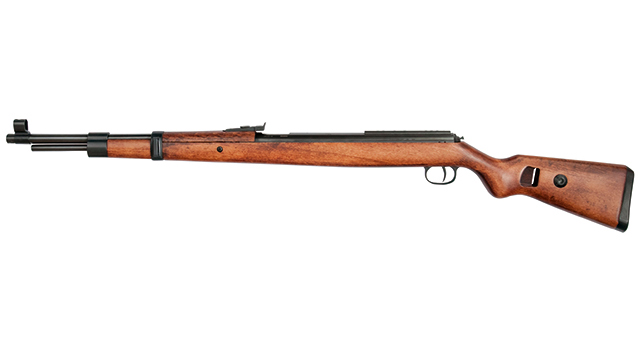 Mauser K98, 4,5mm Diabolo, 170mtr/sek,  Starrlauf Unterhebel, gezogener Lauf 