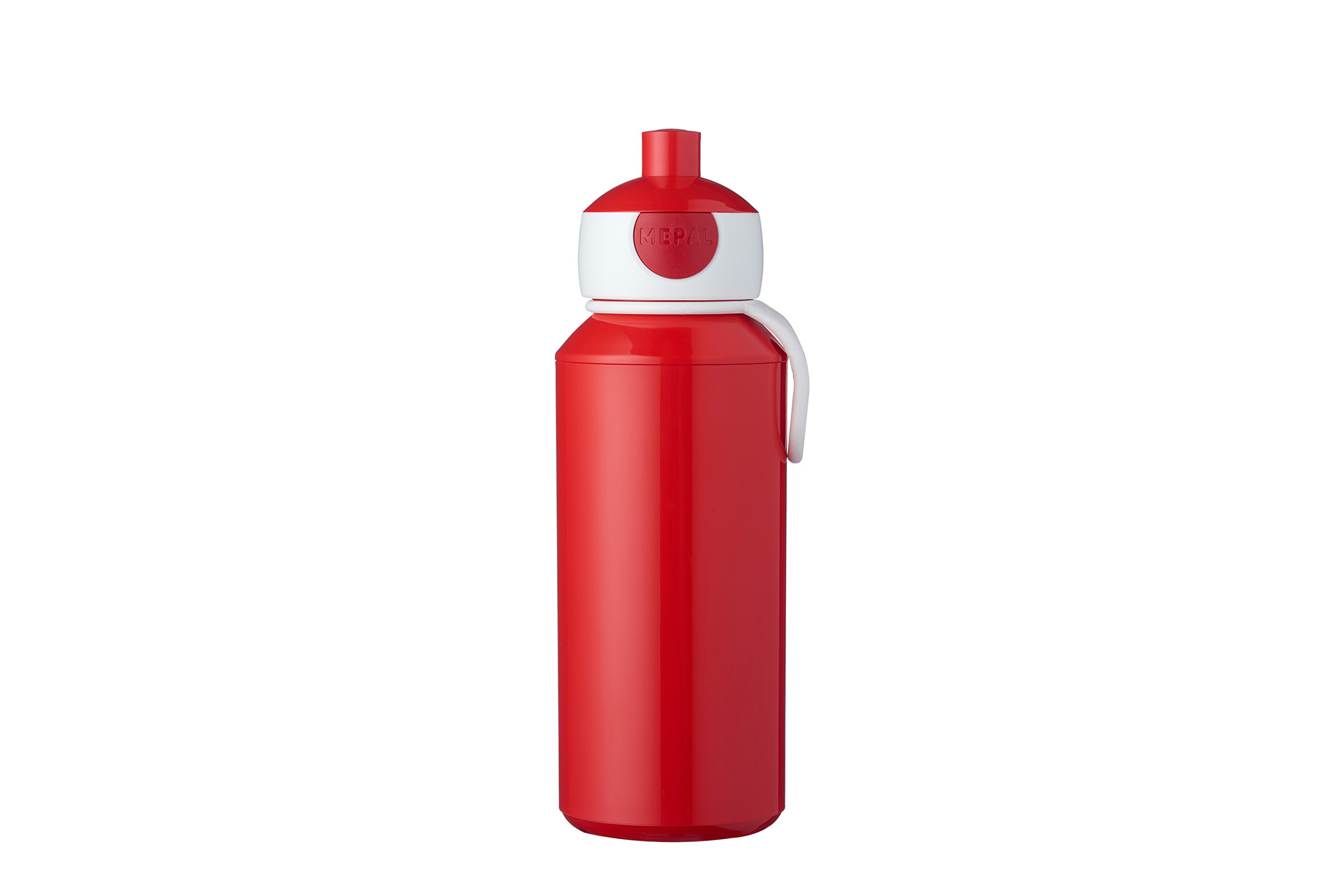 Trinkflasche pop-up campus 400 ml - red Einfache Handhabung für Kinder Garantiert Auslaufsicher,Spülmaschinengeeignet