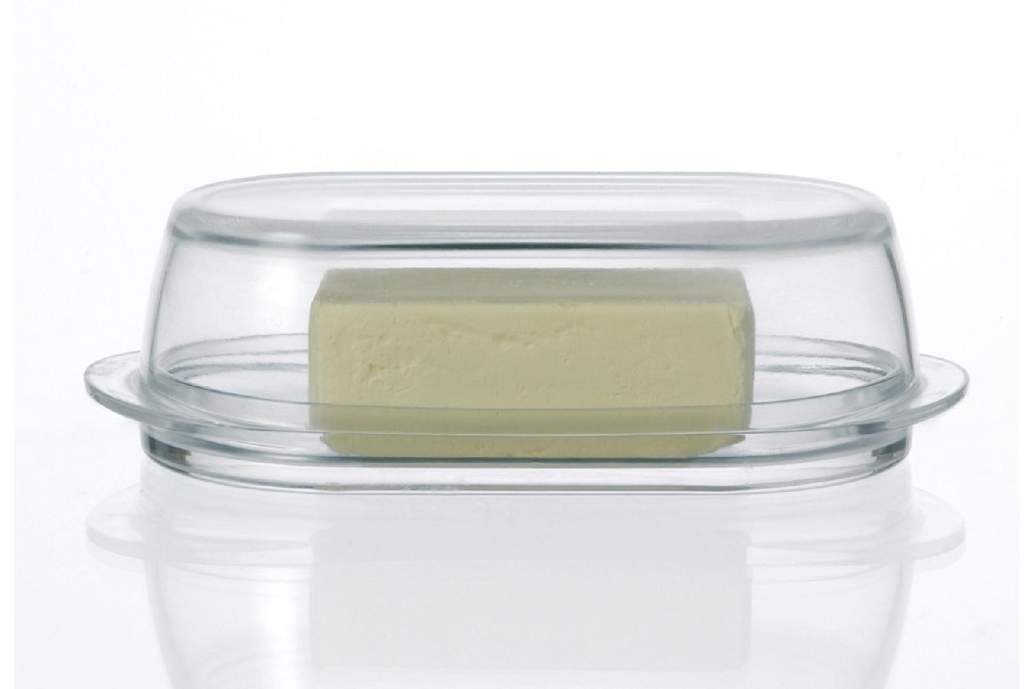 Butterdose Ciao Klarglas, für 250 g Butter (LxBxH): 20,5x10x6,2 cm 