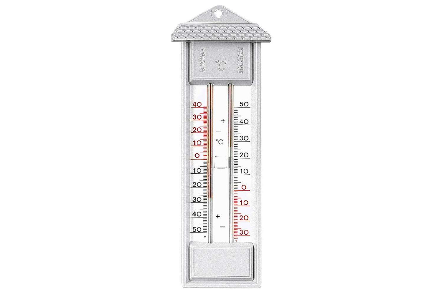 TFA Max-Min-Thermometer 23cm grau  Kunststoff, für den Innen- und Außenbereich 