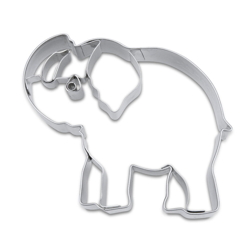 Präge-Ausstecher Elefant Edelstahl  rostfrei  spülmaschinengeeignet 