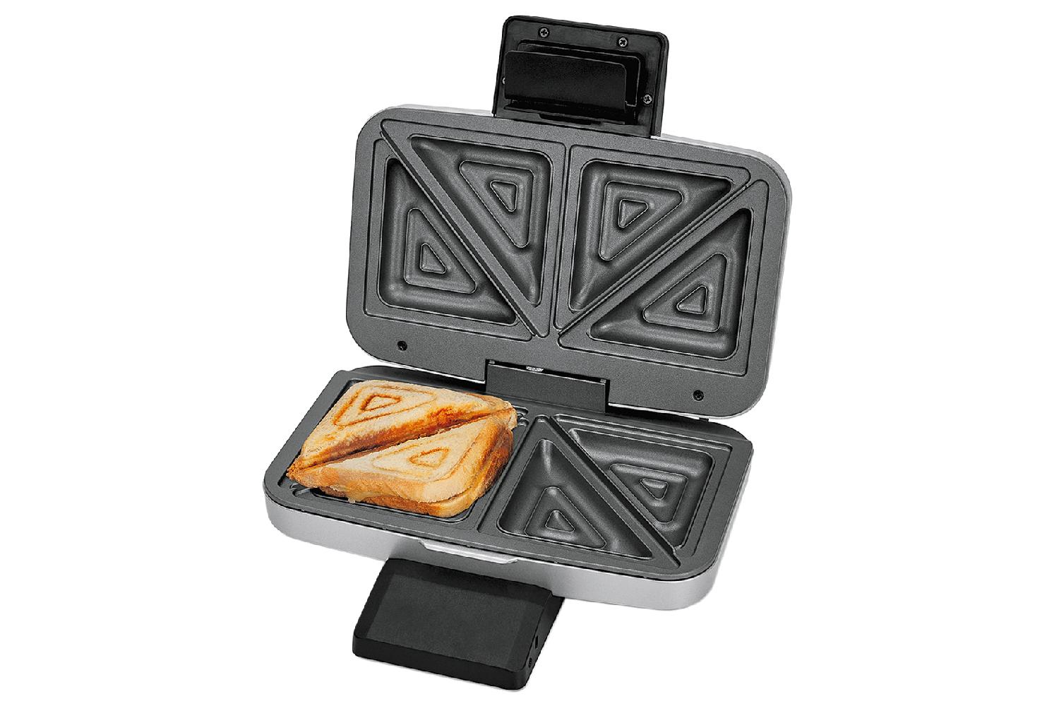 CLOR 6259 Sandwichmaker XXL Für 2 diagonal geteilte Toasts  für American Toast 