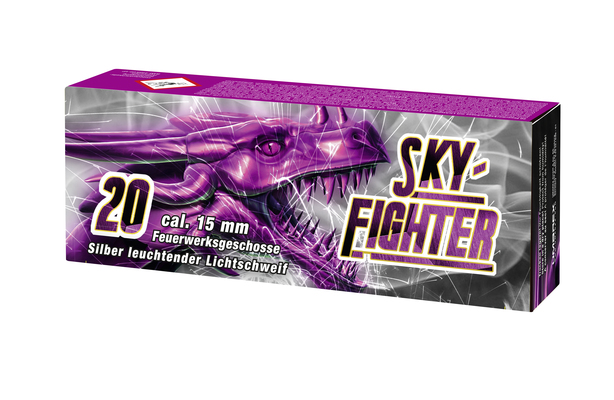 Umarex Sky Fighter, 15mm, 20er Schachtel Silber leuchtender Lichtschweif 