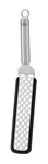 Flexibler Wender Silikon 32 cm gelocht  Edelstahl 18/10 matt, Silikon glatt schwarz  