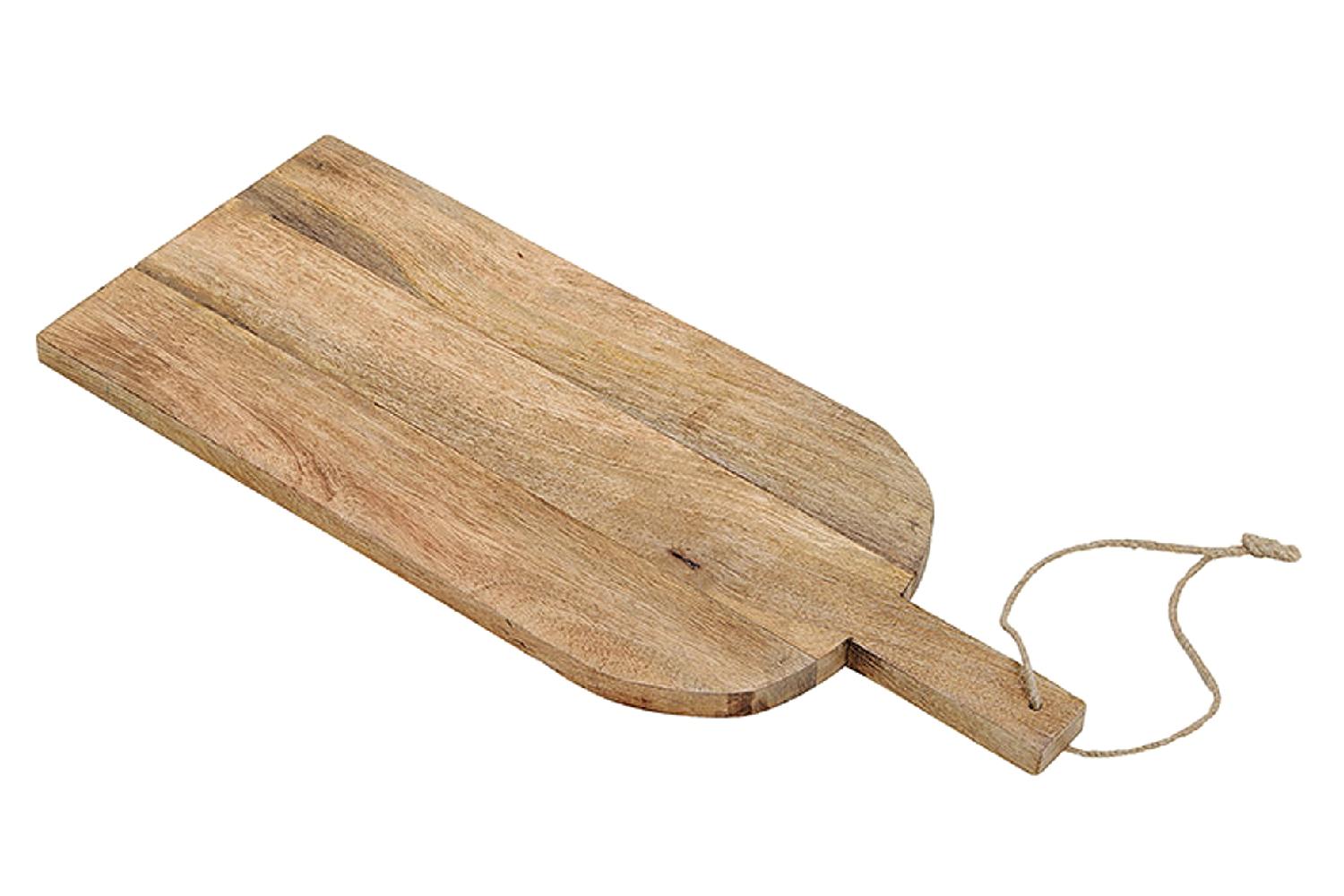 Servier- / Schneidebrett Mangoholz Holz braun (BxHxT): 50x20x2 cm  