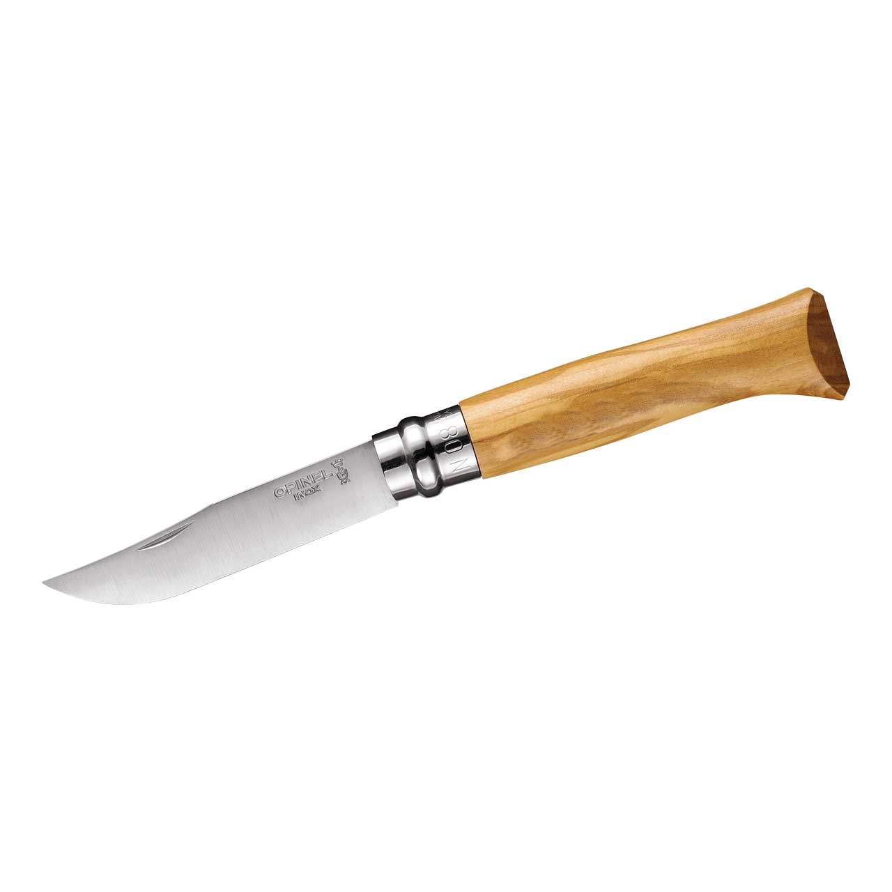 Opinel-Messer, Olivenh., rostf Gr 08  Klinge aus rostfreiem Stahl. 