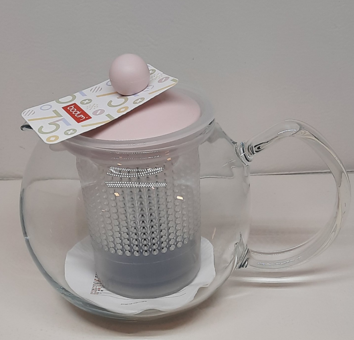  ASSAM Teebereiter mit Glasgriff 0,5l Deckel farblich sortiert!!! Kunststoffeinsatz 
