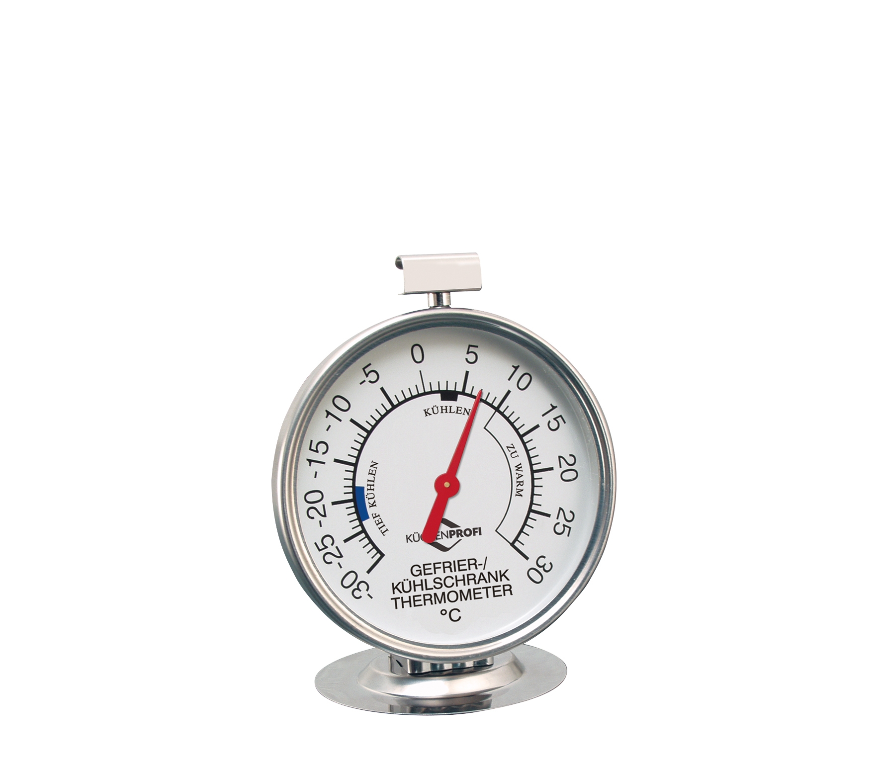 Kühlschrank-Thermometer Ø: 7,5 cm  von - 30° bis + 30°C + auch zum Hängen geeignet  