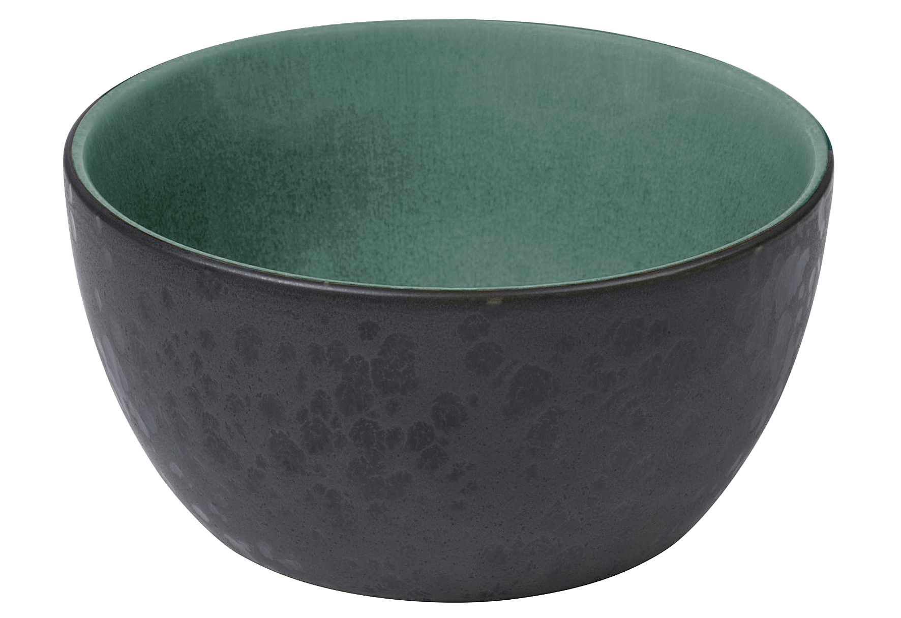 BITZ Bowl 14 x 7 cm black/green Steingut, Spülmschienenfest 