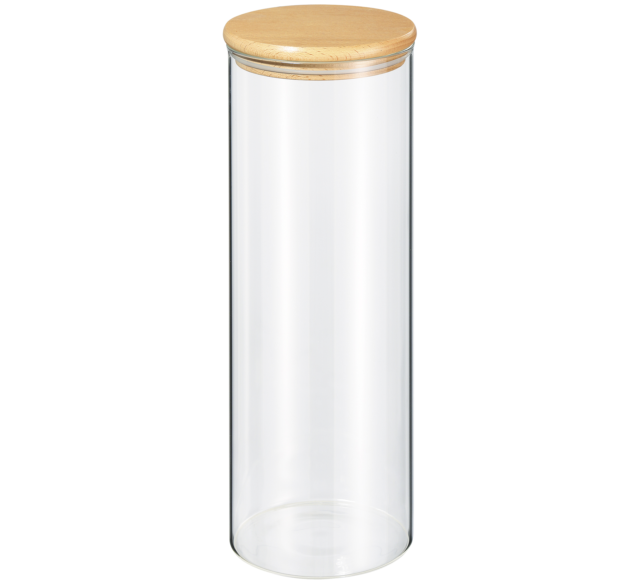 Vorratsglas mit Holzdeckel 2000 ml 