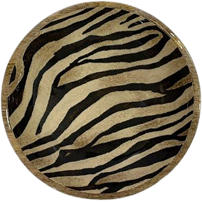 Schale 35cm Mangoholz innen getigert Salatschüssel aus Mangoholz mit Tiger  