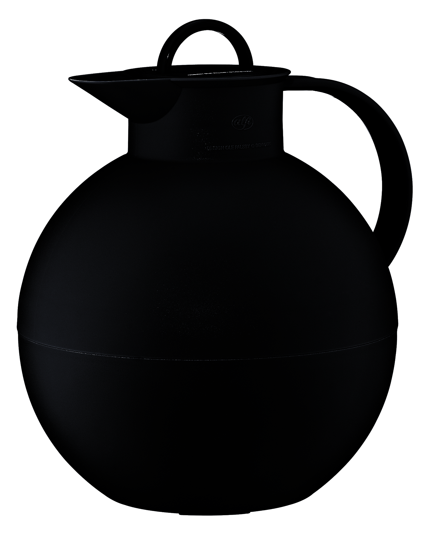 Isolierkanne KUGEL velvet black mat 0,94l für Kaffee oder Tee 