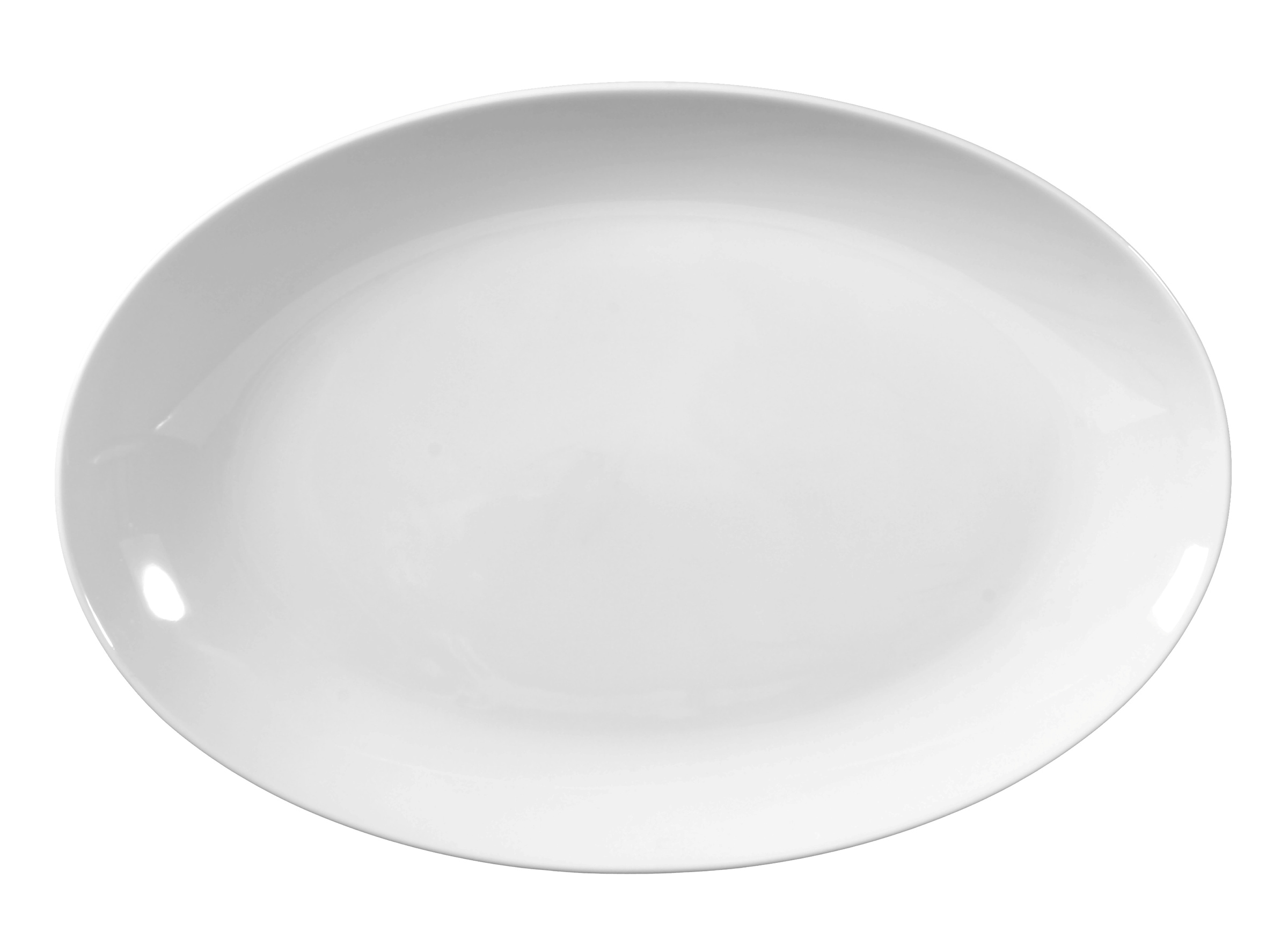 Rondo / Liane Platte oval 31 cm weiß Schlichte Eleganz und fein weißes Porzellan 