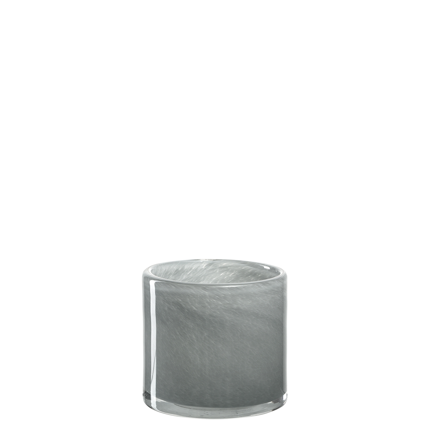 Tischlicht MILANO 8 cm grau handgefertigtes Unikat 
