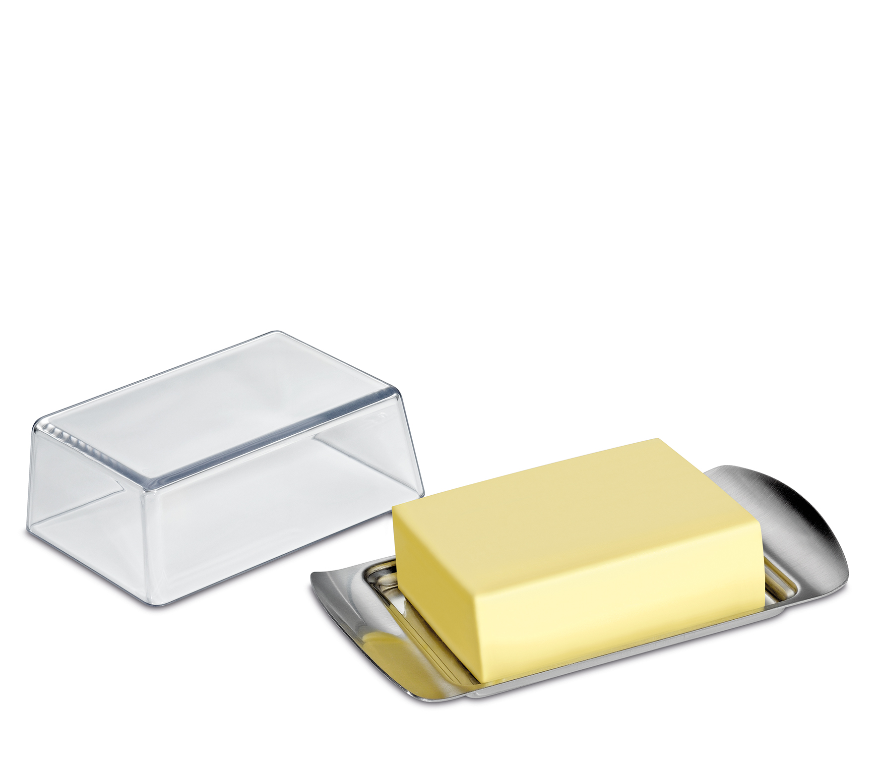 Butterdose COMPACT Für ½ Pfund Butter (250 g) Passend für das Butterfach im Kühlschrank 