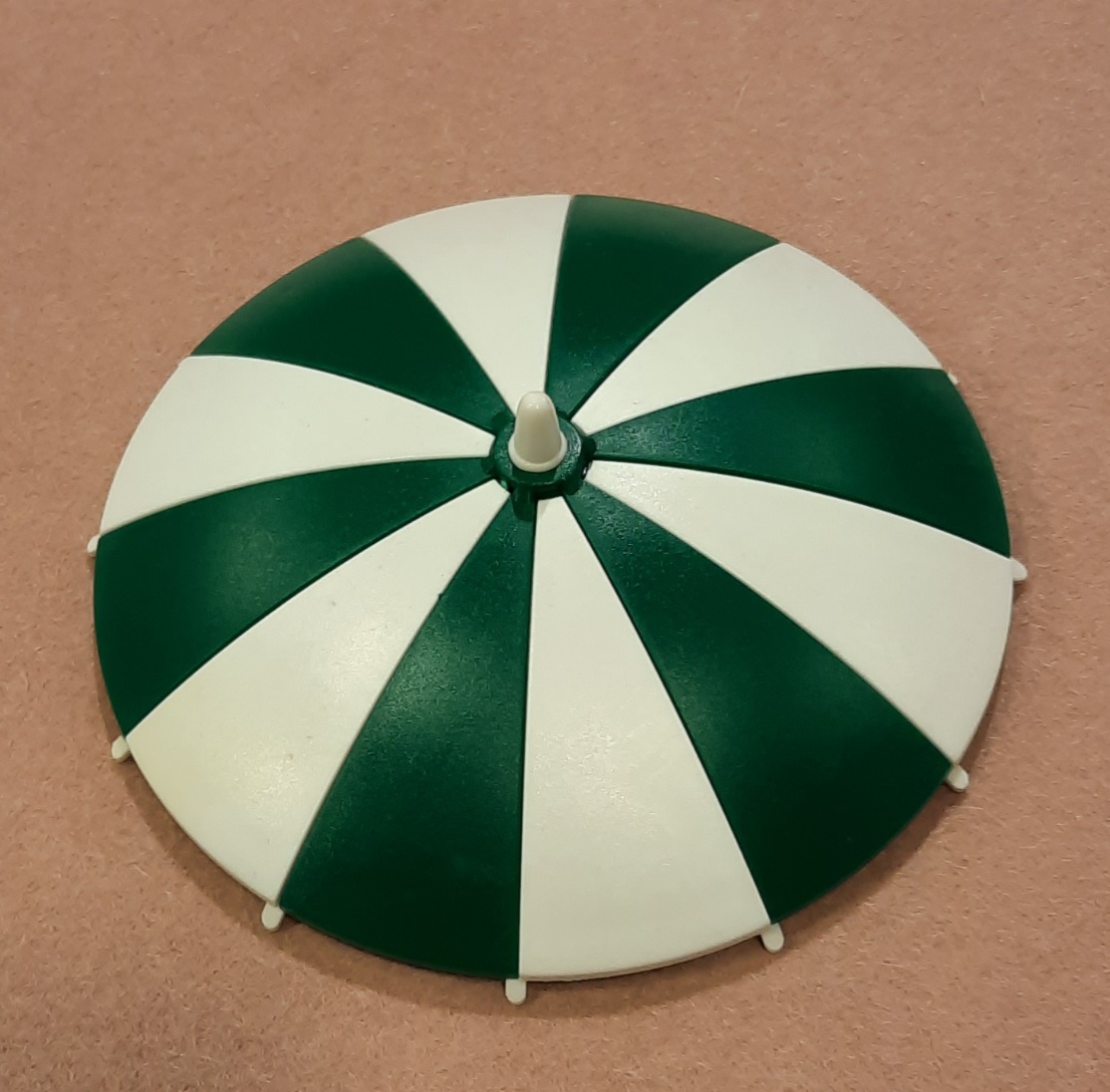 Trinkhalm Deckel grün/weiß passend für Gläser bis  zu Ø 11,5 cm 