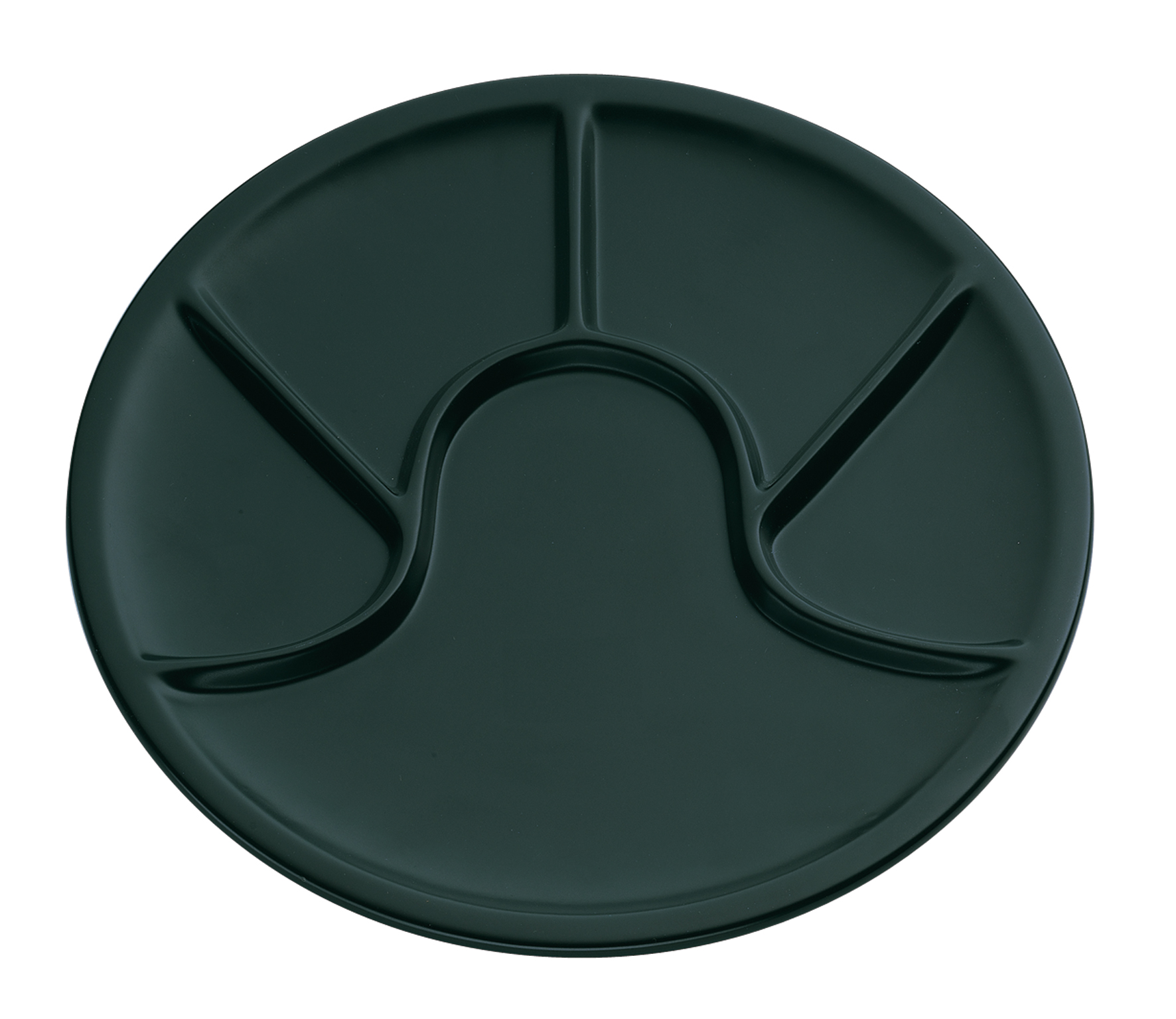 Fondueteller schwarz aus Keramik Maße: 25,0cm im Durchmesser 