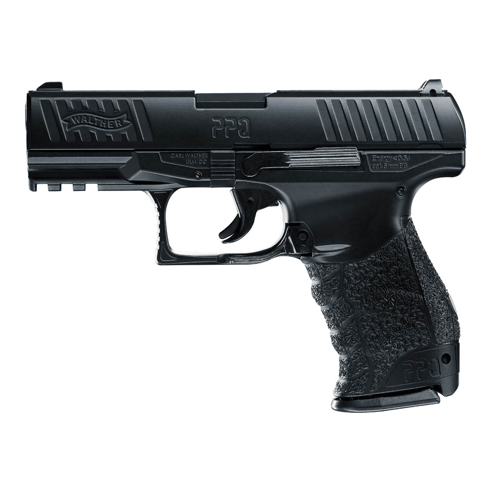Walther PPQ HME BLK, 6mm, 0,5 Joule, 14 Schuss, Federdruck, empf. BB&#180;s 0,12g 