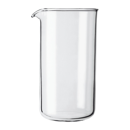 Ersatzglas zu Kaffeebereiter 3 Tassen mit Ausguß 0.35 l, ø 6.8 cm, Höhe 13 cm 