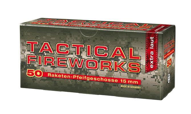 Umarex Tactical Fireworks Pfeifpatronen, 15mm 50 Stück, extra laut 