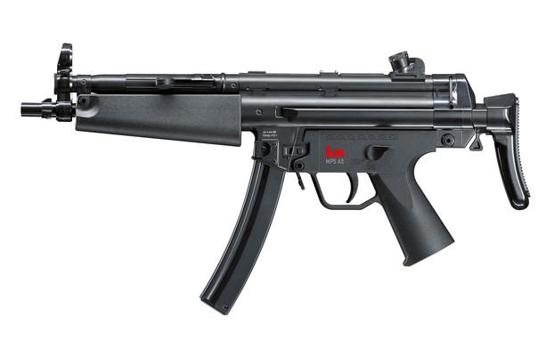 Heckler & Koch MP5 EBB, 6mm, 0,5Joule,200 Schuss mit Schubschaft, elektr., incl.Akku+Ladegerät,  