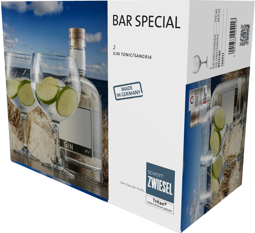 Bar Special Gin Tonic Glass 710ml Höhe 17,8cm 