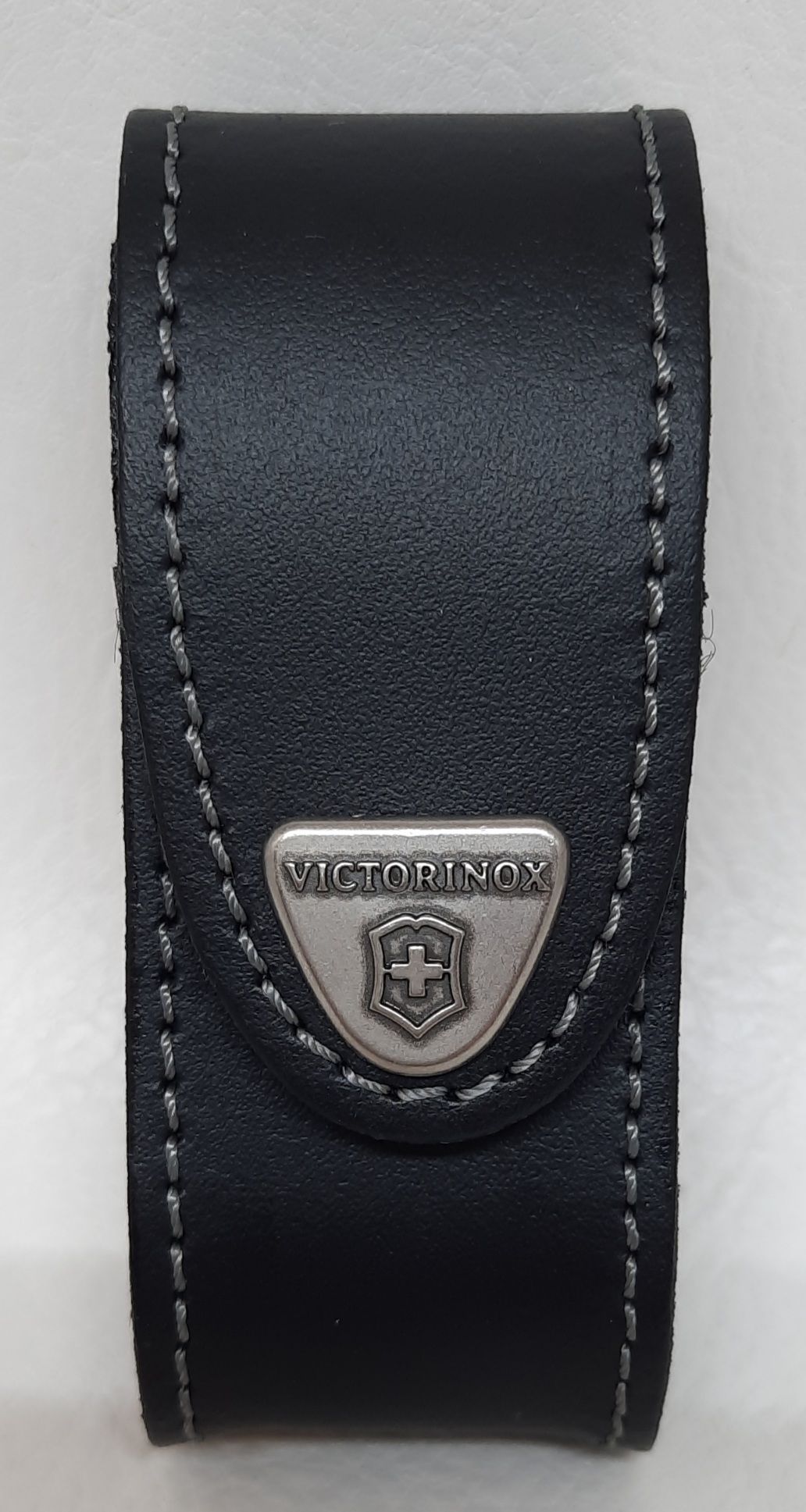 Gürteltasche Leder schwarz mit Druckknopf Taschenmessertasche 