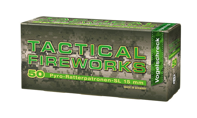 Umarex  Ratterpatonen, 15mm 50 Stück, Vogelschreck, Tactical Fireworks 