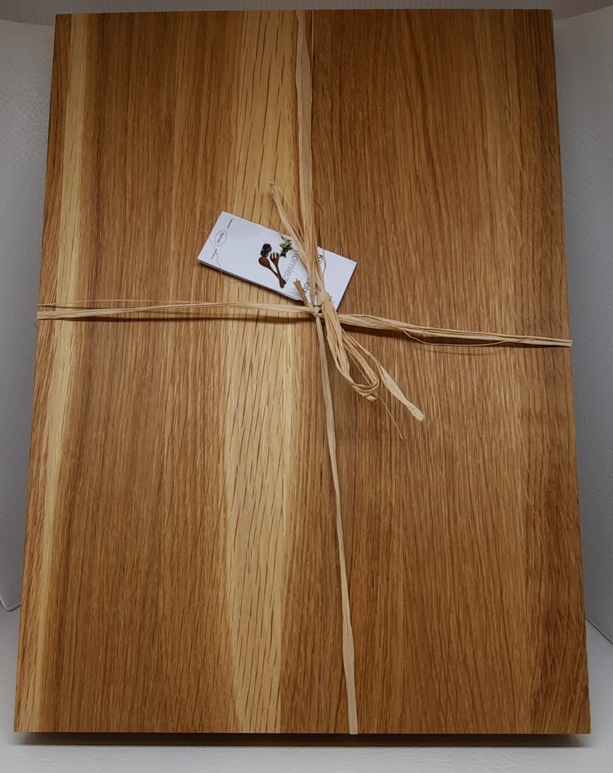Schneidbrett Eichenholz 35x25x3 cm seitlichen Griffmulden Maserung kann unterschiedlich sein, Naturprodukt