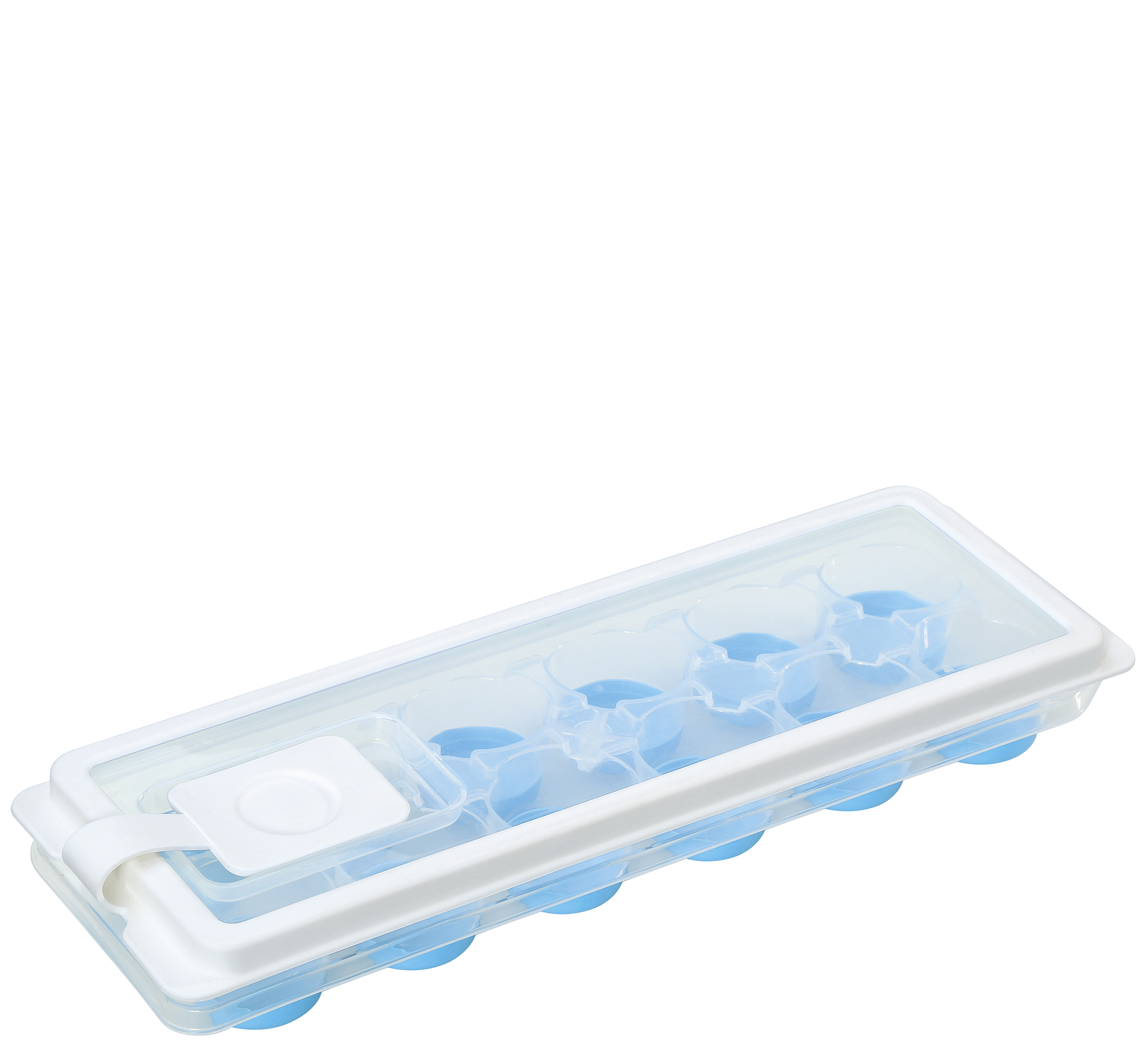 Eiskugelform RONDO PLUS Inkl. Deckel mit Einfüllöffnung Mit flexiblem Bode Für 12 Eiskugeln Hochwertiger BPA-freier Kunststof