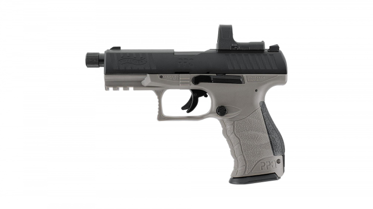 Walther PPQM 2 Q4 Tac Combo 4,5mm Diabolo 21 Schuss, CO2, 3,0 Joule, 105 mtr/Sek 