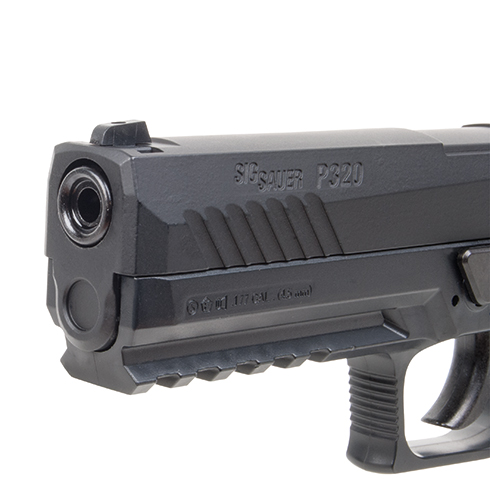 SigSauer P320 Co2, Blowback´, 4,5mm 120mtr./sek, 30 Schuss, BBs+ Diabolo 