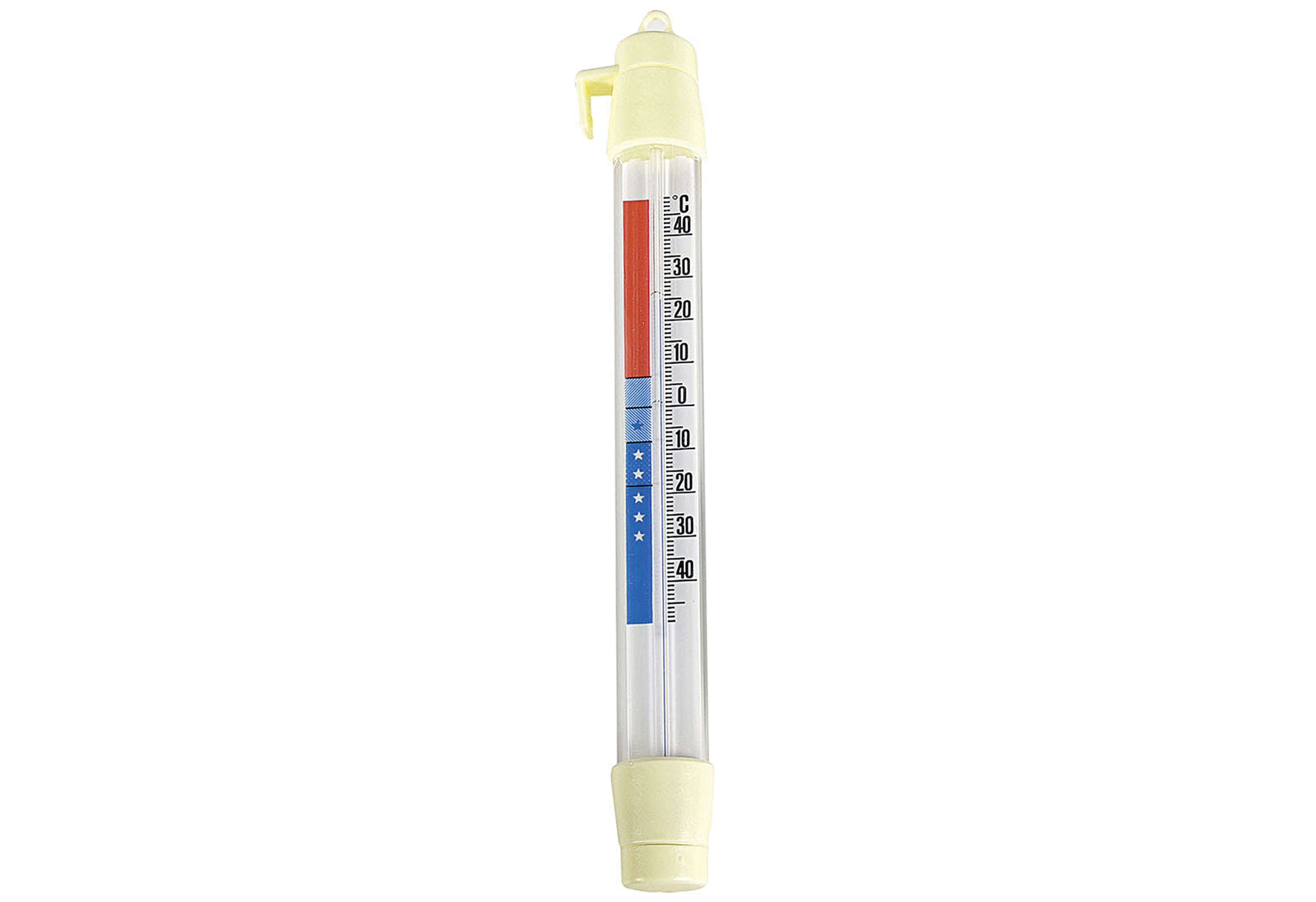 TFA Dostmann Gefrier- Thermometer  für Kühlschrank und Truhe, weiß L 20 cm  