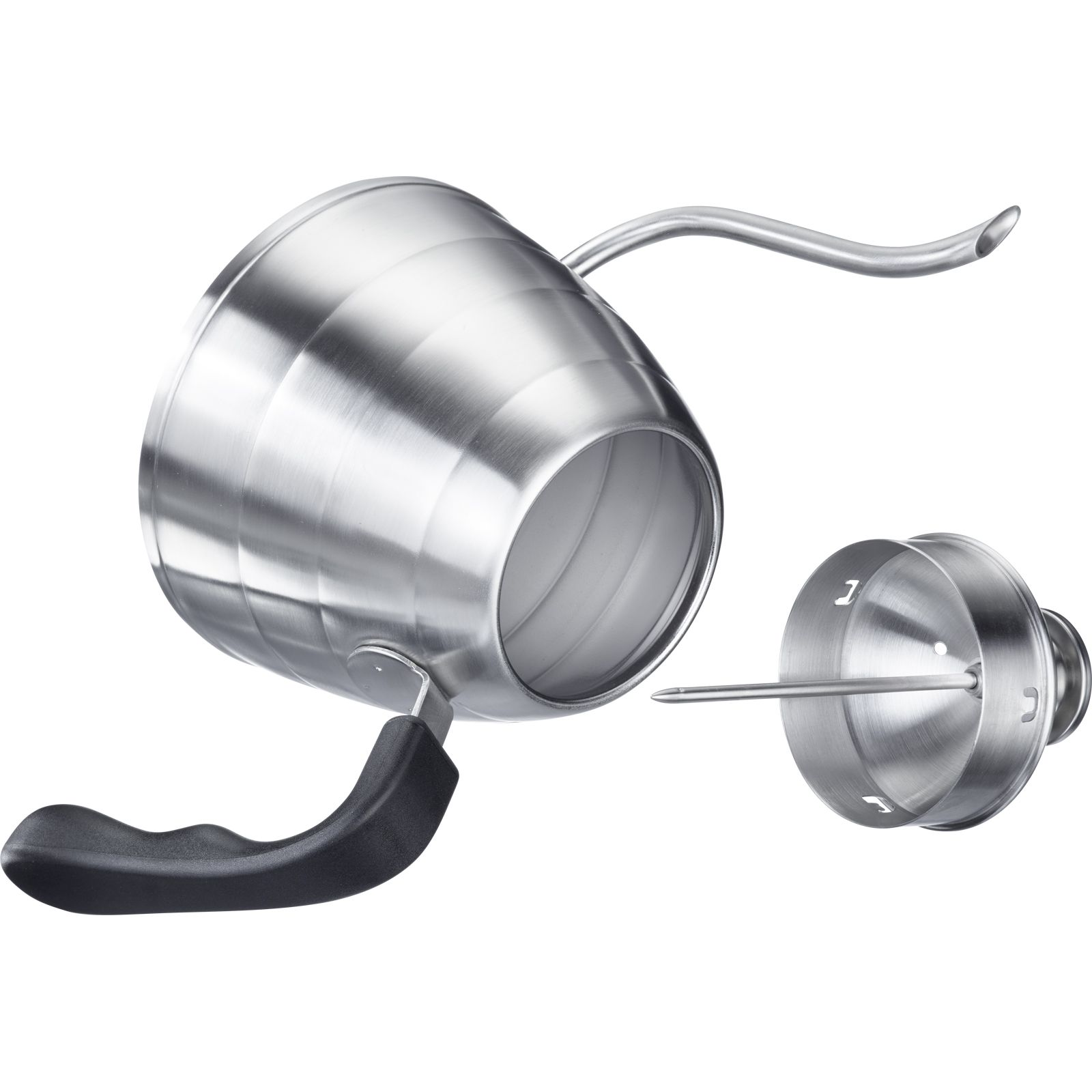 Schwanenhalskessel mit Thermometer »Brasilia Plus« ermöglicht ein präzises, kontrolliertes Gießen  ideal für sorgfältig aufgebrühten Filterkaffee 0,8