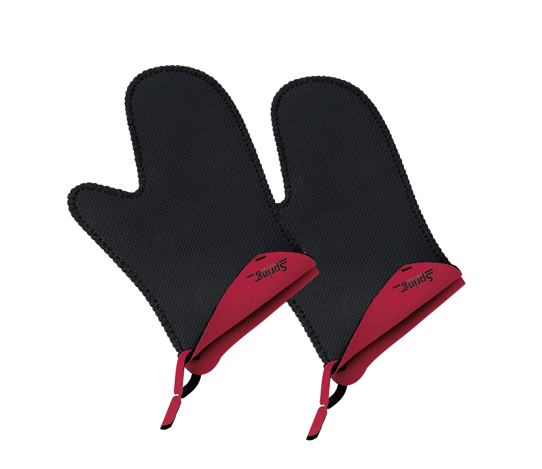 Handschuh kurz, rot 2er-Set SPRING GRIPS  von - 40 bis +250 °C einsetzbar 