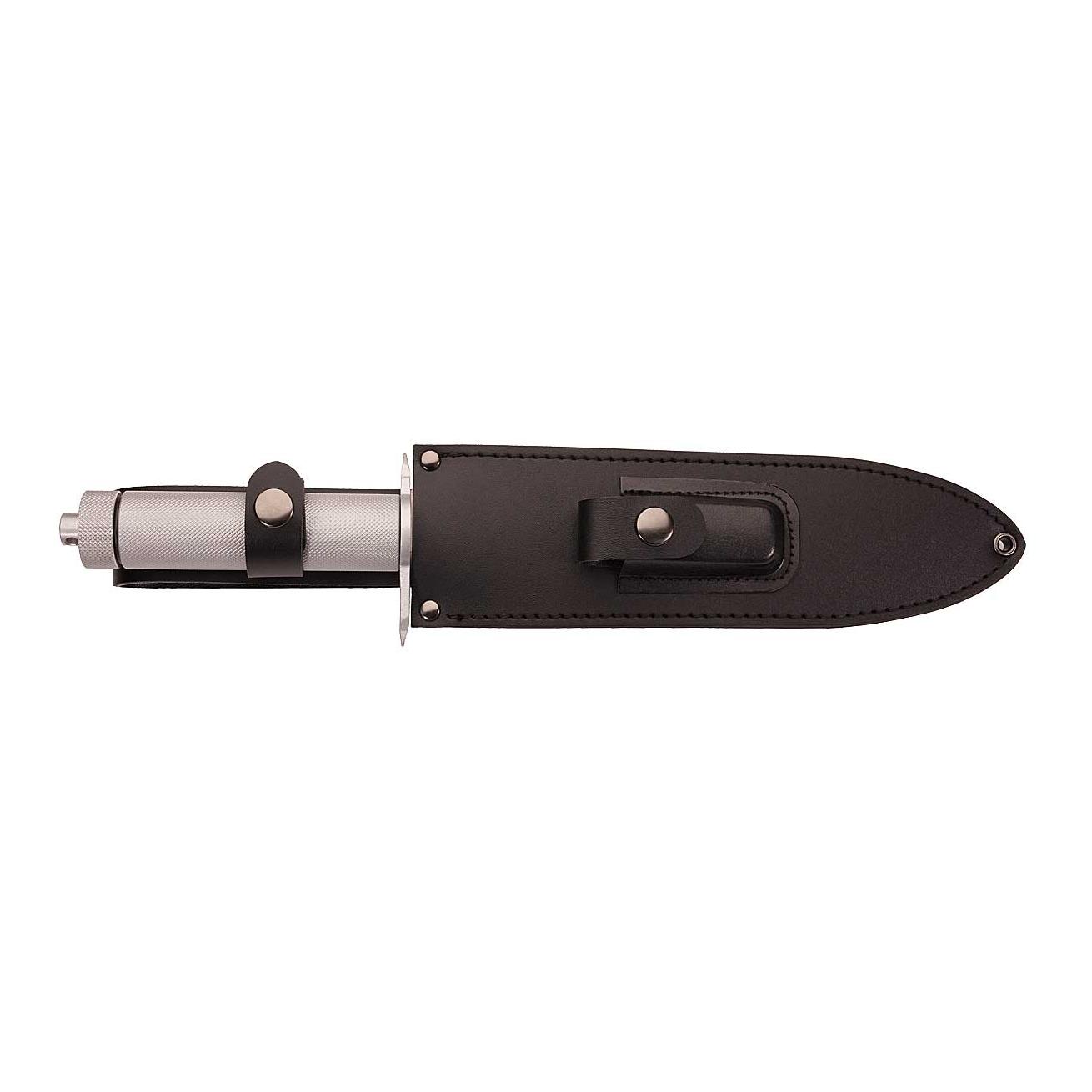 Herbertz Survival-Messer, Stahl AISI 420, Rückensäge, Aluminiumgriff, 