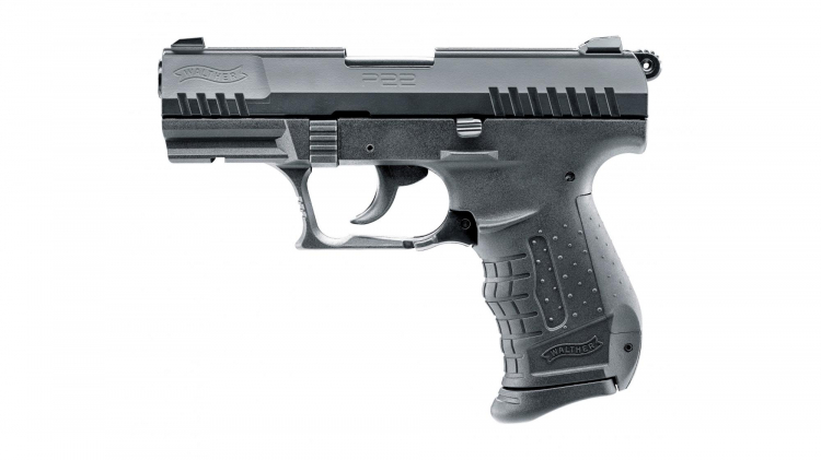 Walther P22 Ready BLK 9mm schwarz 7 Schuss, ohne Abschußbecher 