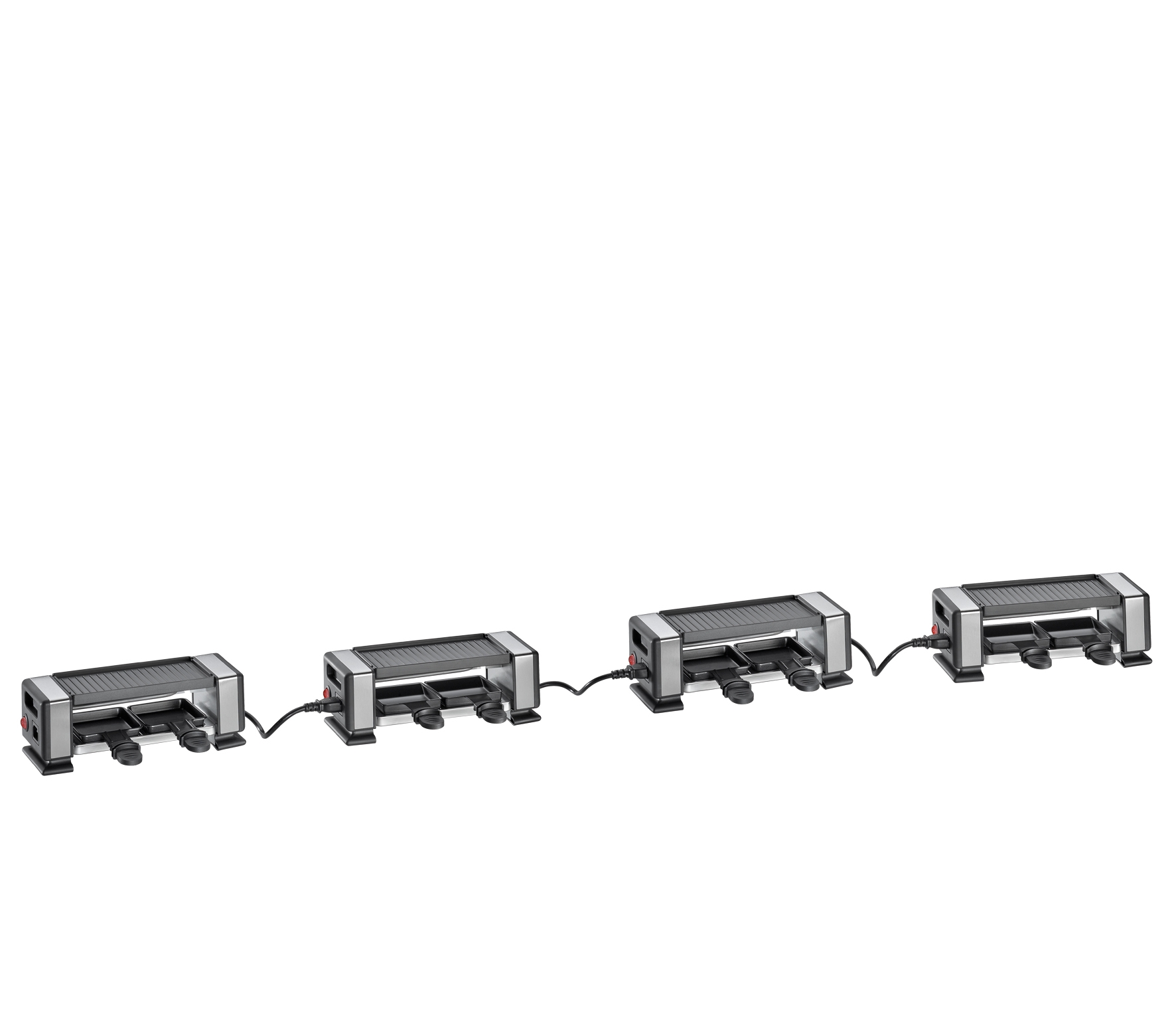 Raclette VISTA2 PLUS  flexibel erweiterbar  + für bis zu 8 Genießer erweiterbar mit bis zu drei Geräten