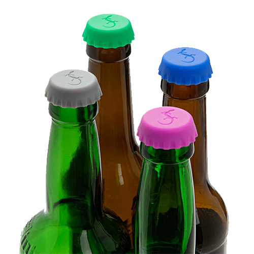 Kronkorken Silikon farblich sortiert Ideal für jede Party: Bier,Radler&Limonadenflasche 