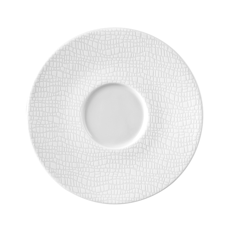 LIFE FASHION Kombi-Untertasse 16,5 cm luxury white, Porzellan 
