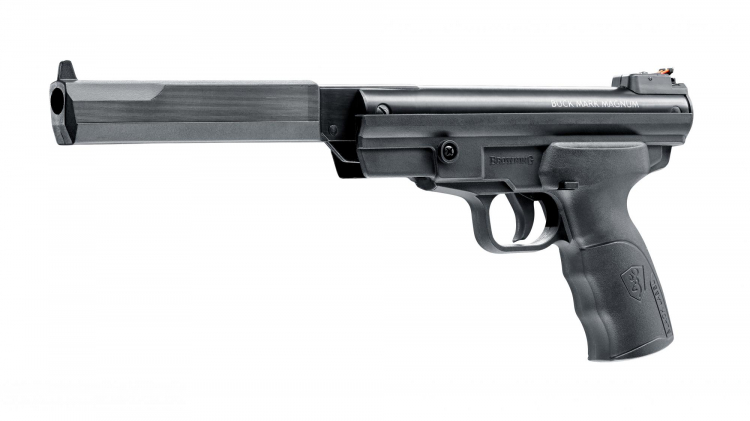 Browning Buck Mark Magnum BLK 5,5mm, 7,5 Joule, einschüssig Diabolo, gezo. Lauf 