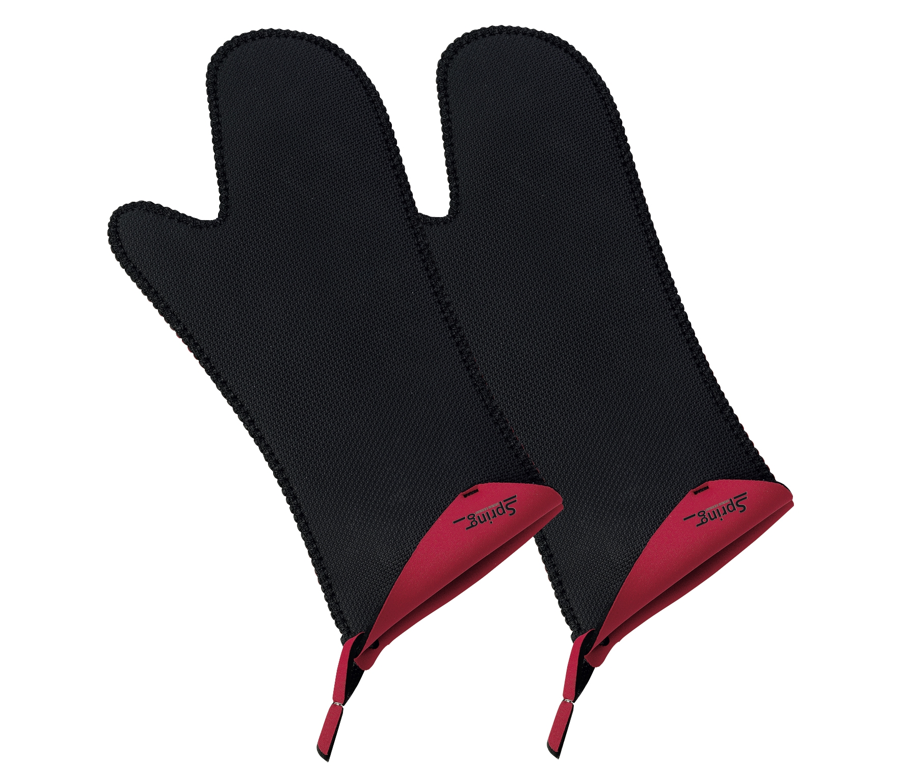 Handschuh lang, rot 2er-Set SPRING GRIPS  von - 40 bis +250 °C einsetzbar 