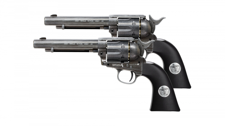 Colt SAA Double Aces Duel Set 4,5mm, CO2, 120mtr./sek, 6 Schuss, 3,0 Joule 