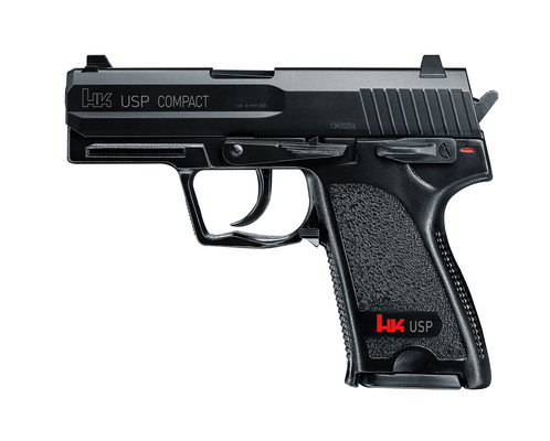 H&K USP Compact, 6mm, Federdruck, 0,5Joule, 12 Schuss, Metallauf, empf.BB´s 0,12g-0,20g  